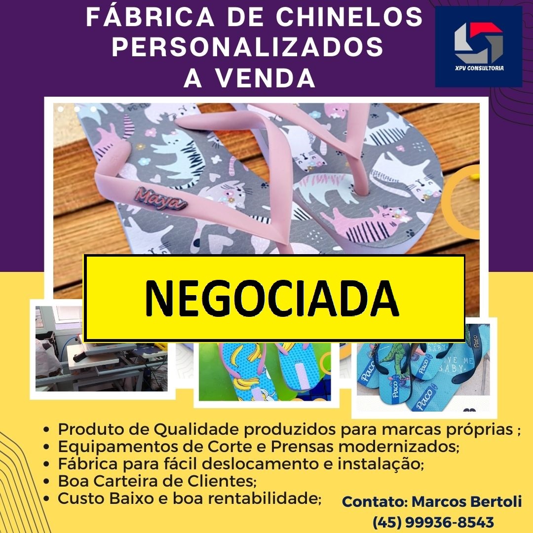 Industria de Chinelos e Sandalias Personalizadas