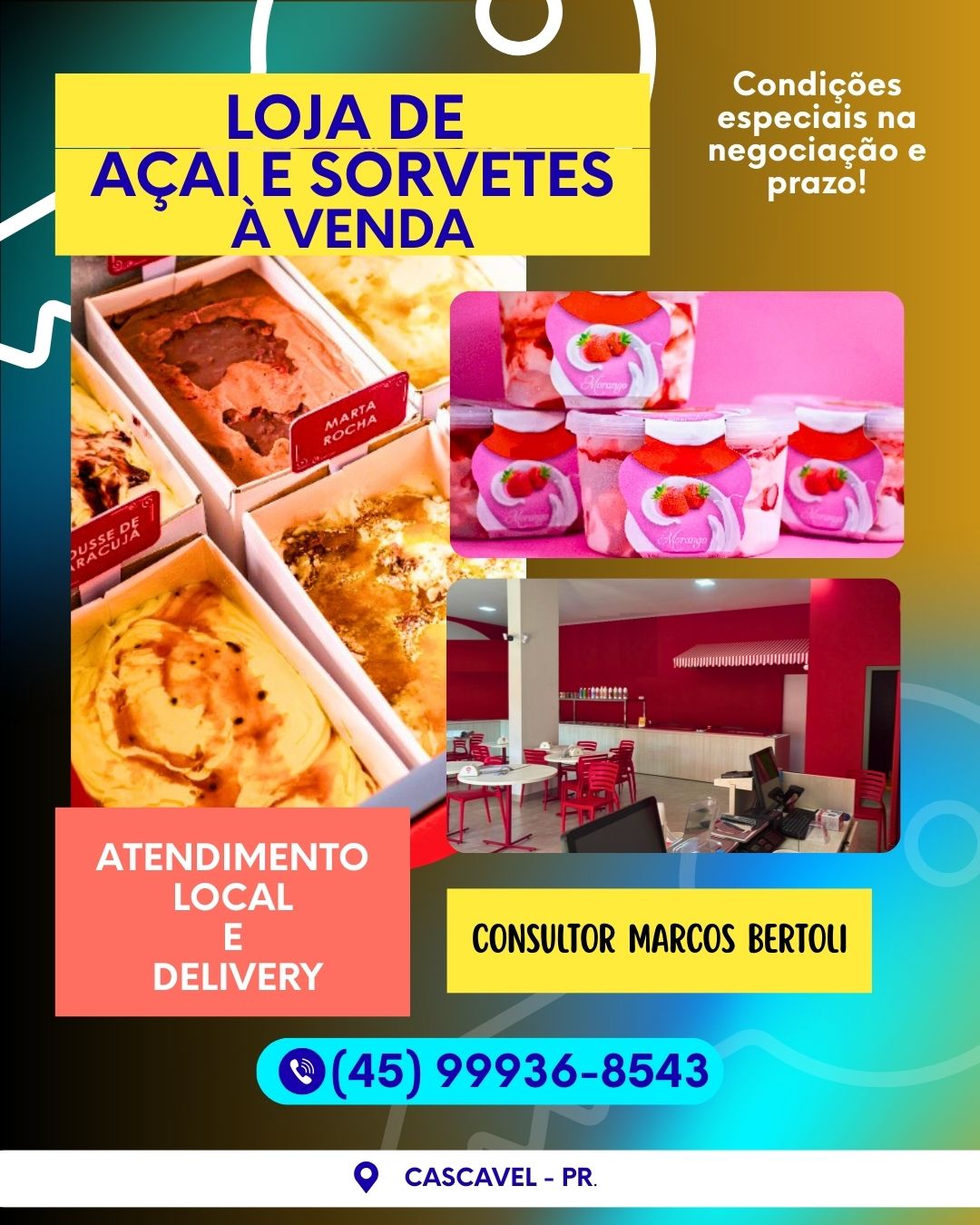 Franquia de Buffet de Sorvetes em Foz